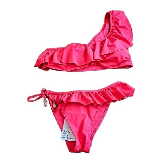 H&M 2pc bikini set top size 10 bottom Sz 2 fit Sz Small - Picture 3 of 4